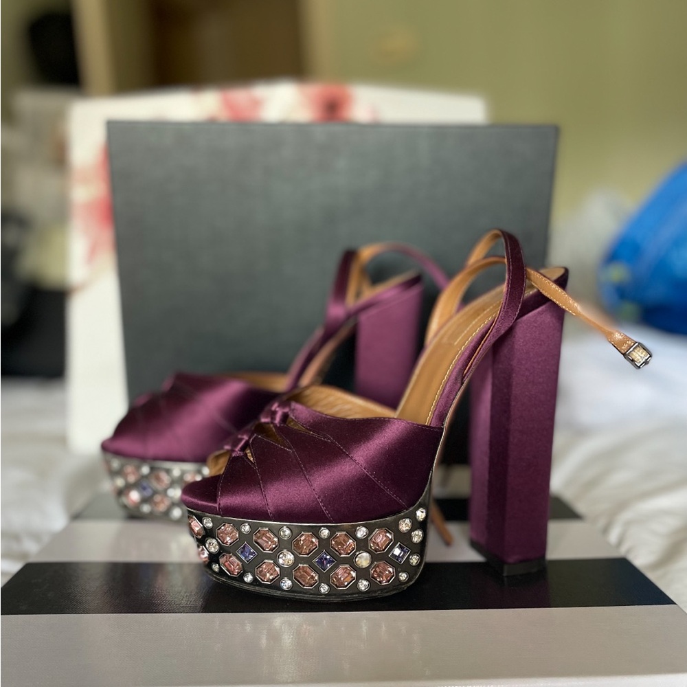 Beautiful AQUAZZURA Party Plateau 140 Platform Heels
